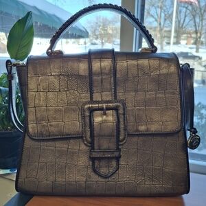 Brahmin Ingrid Flap Satchel - Bronze Templo. RARE EUC